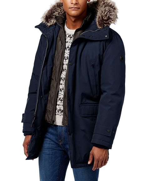 michael kors men's bib snorkel coat|Michael Kors Men's Big & Tall Hooded Bib Snorkel Coat, Created .